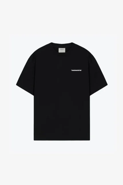 7heavens Black Boxy Fit T shirt